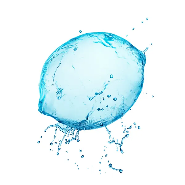 Water splash lemon — Stock Photo, Image