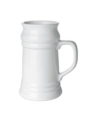 Boş bira kupası.