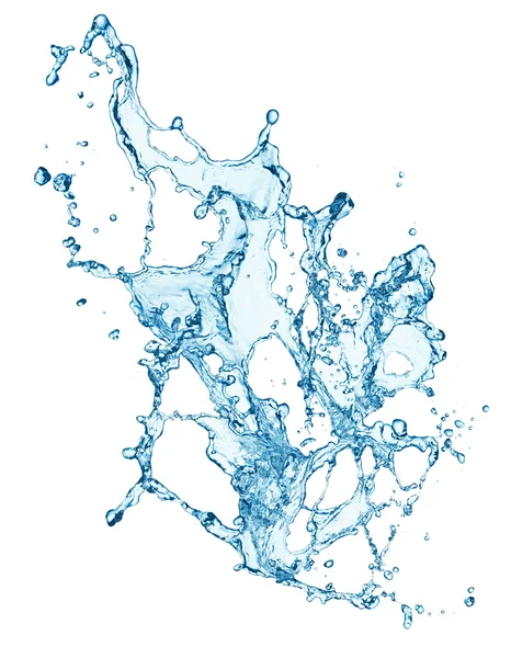 Mavi su sıçraması — Stok fotoğraf