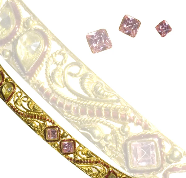 Rosa diamant armband — Stockfoto