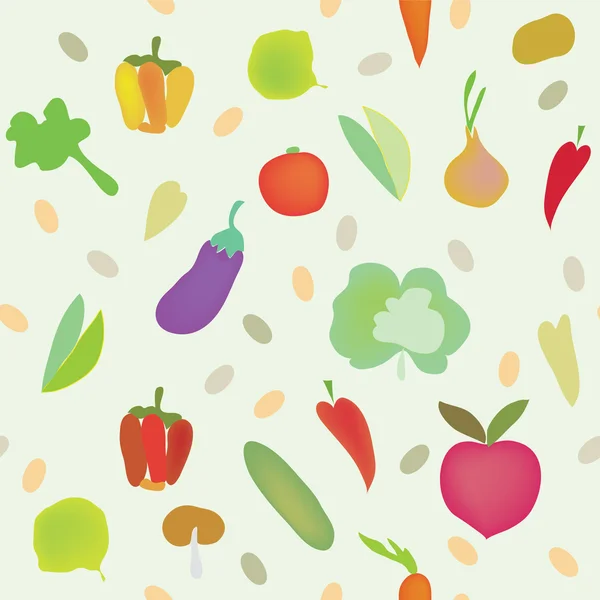 Légumes Modèle sans couture — Image vectorielle