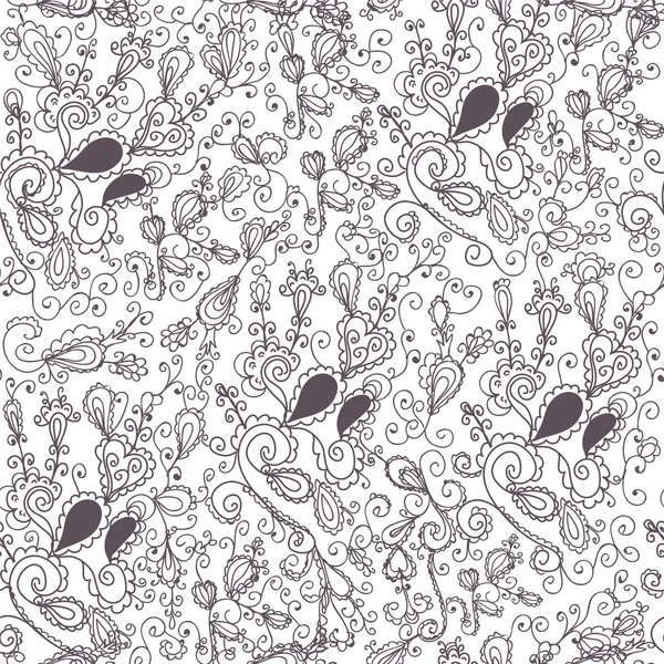 Floral lace seamless pattern — Stock Vector