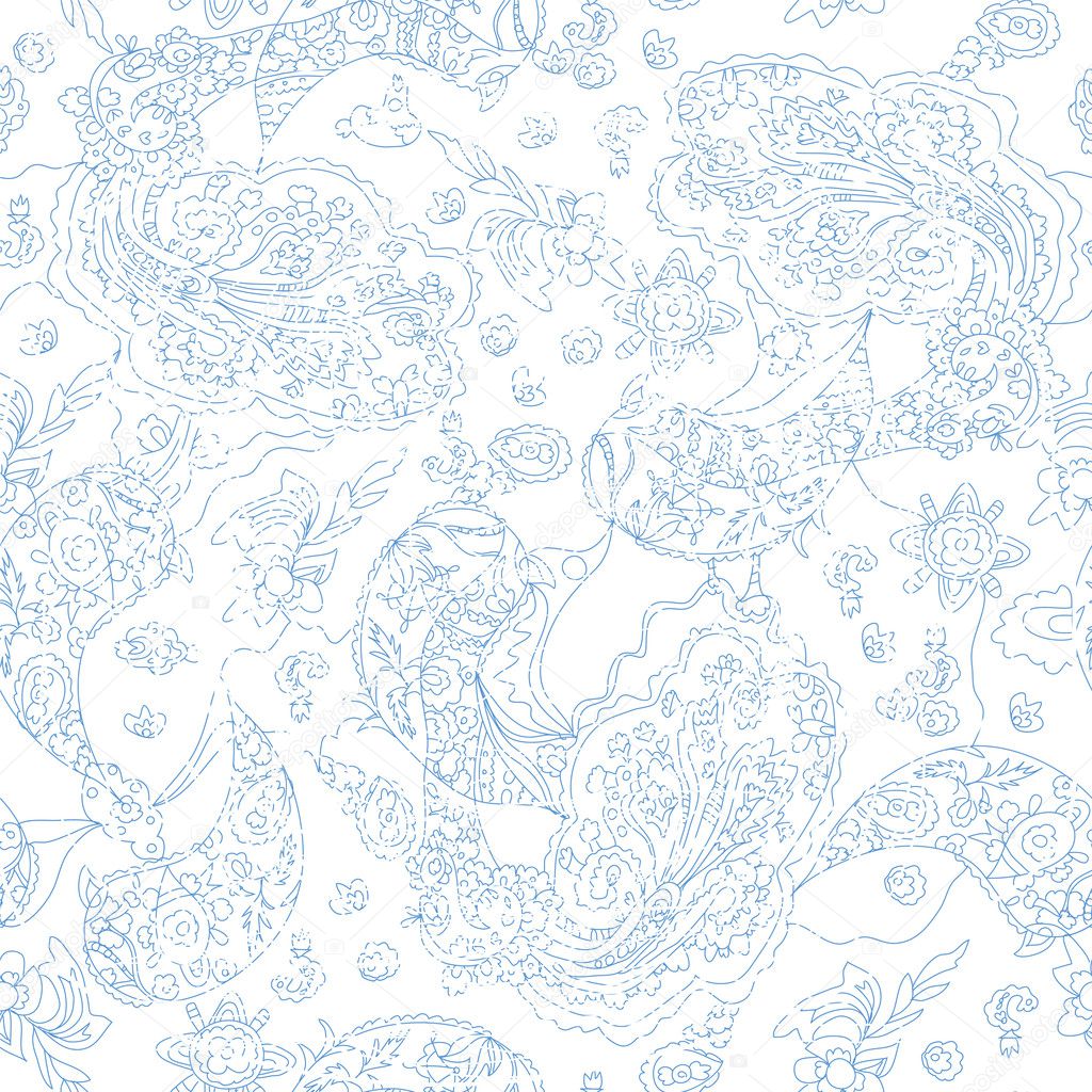 Paisley lace seamless pattern Stock Vector Image by ©Tasia12 #27074847
