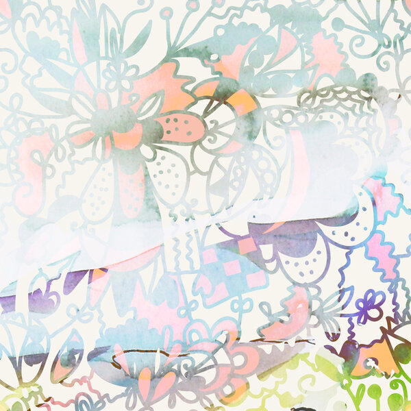 Абстрактный цветочный гранж
