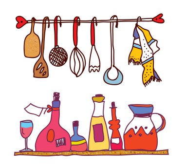 şarap ve mutfak accesorries komik tasarım
