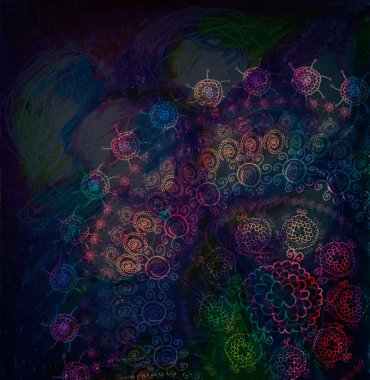 Doğu süslü dantel ile arka plan