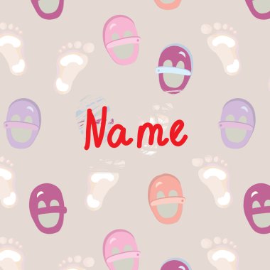 Bebek ayak duyuru kart