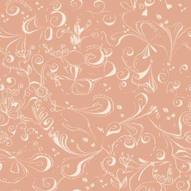 Düğün için çiçek soyut ihaleler seamless modeli