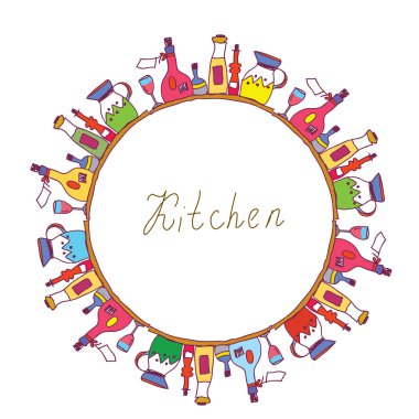 mutfak çerçeve Demlikli şişeleri,, yemek