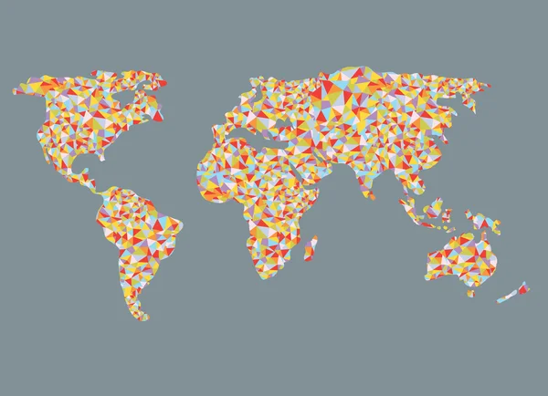 世界地图设计与抽象的图案 — 图库矢量图片