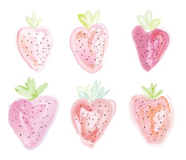 strawberies - suluboya Stil kümesi
