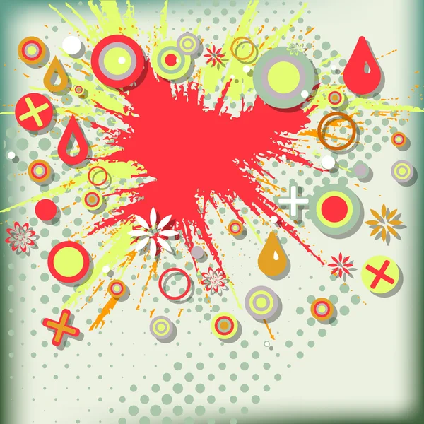 Abstract grunge background with explosion paint. — Stock Vector