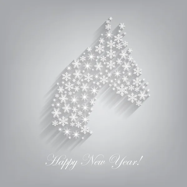 Horse. Happy new year 2014. — Stock Vector