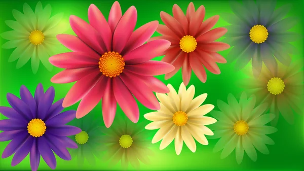 Blur flowers abstract background. — Stock Vector