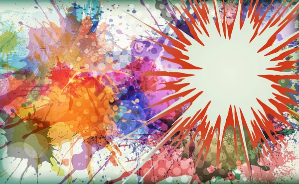 Watercolor explosion - abstract background. — Stock Vector