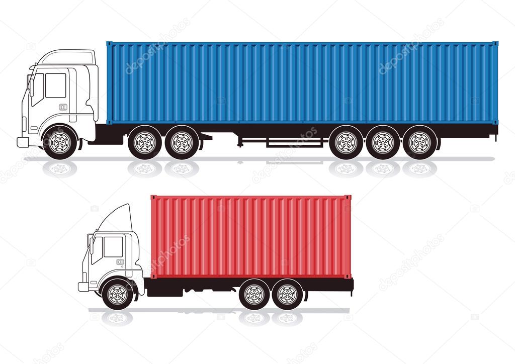 Truck with container