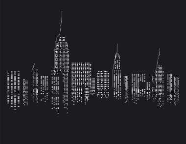 New York at Night clipart