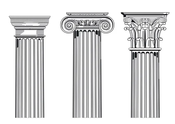 Column capitals — Stock Vector