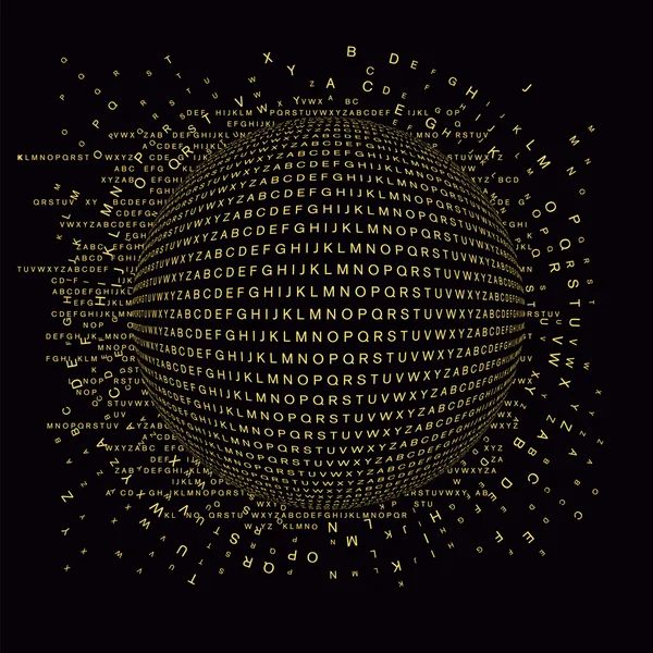 Explosión de letras — Vector de stock