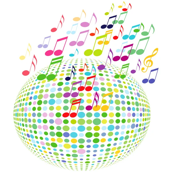 Світі музичних нот — стоковий вектор