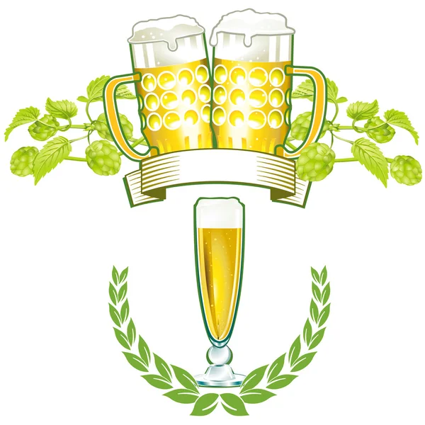Bier mark — Stockvector