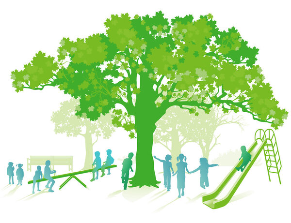 зеленая площадка
