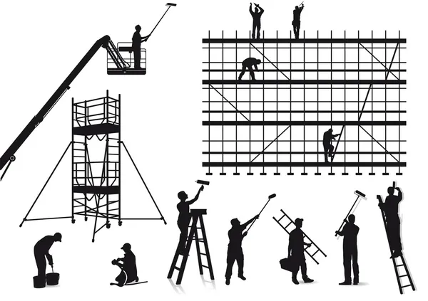 Pintores y artesanos — Archivo Imágenes Vectoriales