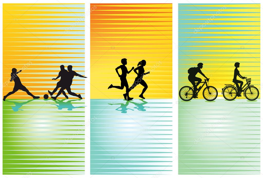 Sports, football, running, cycling