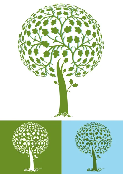 Árbol estilizado — Vector de stock