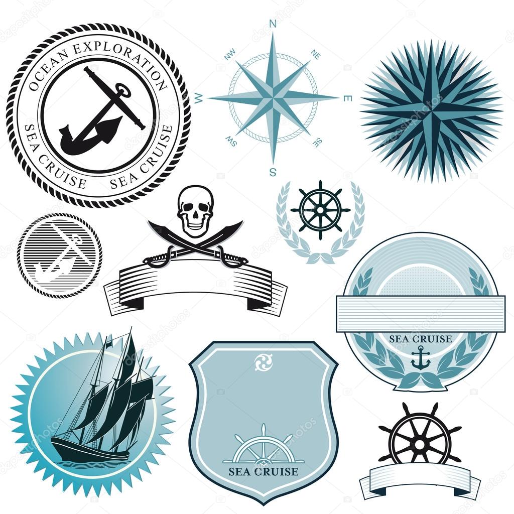 Ship and sea icons