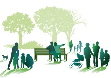 aileler ve yaşlılar Park