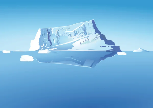 Iceberg in the sea — Stock Vector