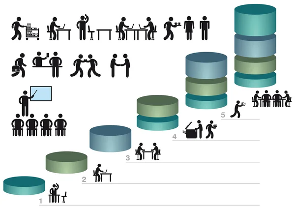 Infographics pictogrammen — Stockvector