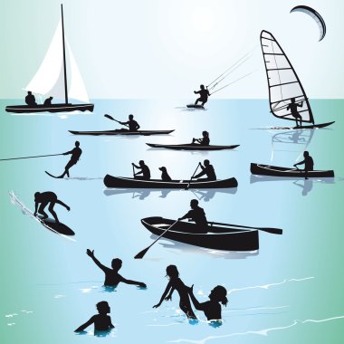 Watersports and Bathing clipart