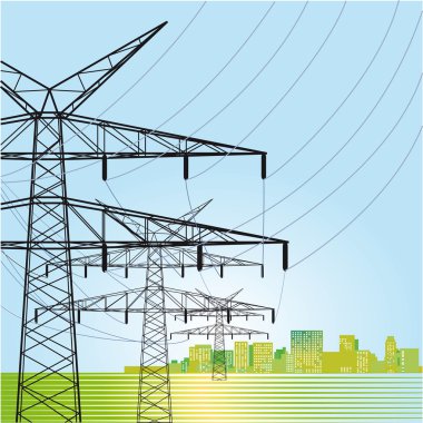 yüksek voltaj güç pilonları