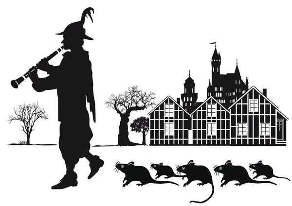 Rattenfänger — Stockvektor
