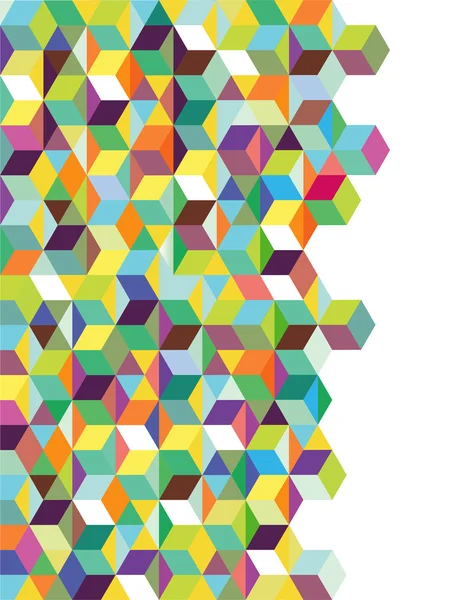 Абстрактный фон с цветными кубиками — стоковый вектор