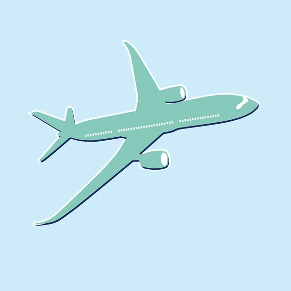 Vliegtuigicoon — Stockvector