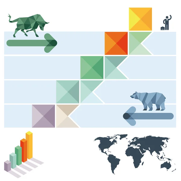 Intercambios de mercado — Archivo Imágenes Vectoriales