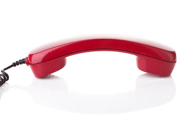 Red telephone receiver — Stock Photo, Image