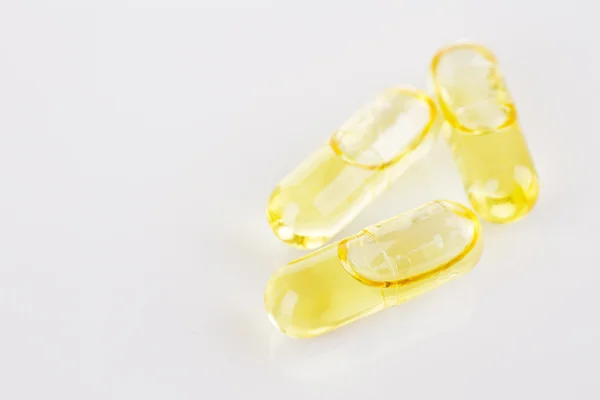 Capsule di olio vitaminico — Foto Stock