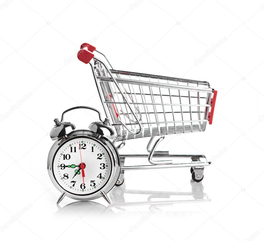 Buying time concept with clock — Stock Photo © merznatalia 18374205