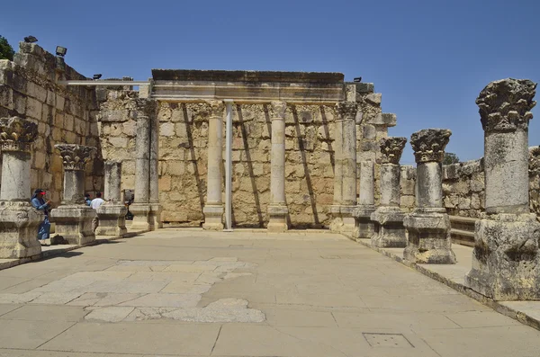 Kapernaum weiße Synagoge — Stockfoto