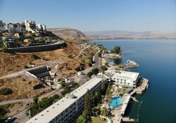 Tiberias Ist Eine Stadt Israel Westlichen Ufer Des Kinneret Sees — Stockfoto