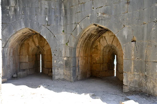 Nimrod Fort National Park Lancet Arches Made Stone Blocks Walls — 图库照片