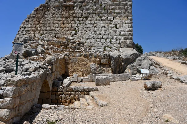 Stone Block Walls Medieval Fortress Nimrod National Park — Foto de Stock