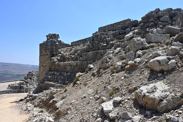 Stone Block Walls Medieval Fortress Nimrod National Park —  Fotos de Stock