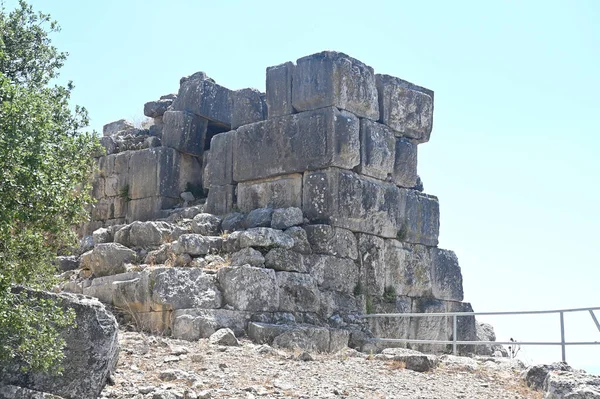 Stone Block Walls Medieval Fortress Nimrod National Park — Foto de Stock