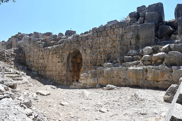 Stone Block Walls Medieval Fortress Nimrod National Park —  Fotos de Stock