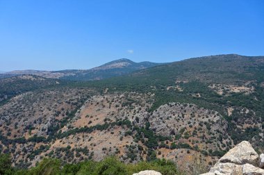 Nimrod Fort National Park View of the Golan Heights and Mount Hermon